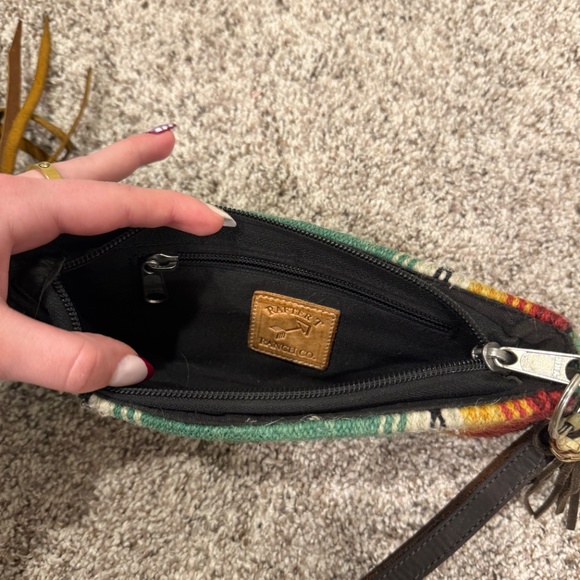 Rafter T Ranch Co. Southwestern Fringe Leather Wristlet - Picture 3 of 3